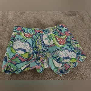 Lilly Pulitzer Conch Republic Buttercup Shorts Size 4
